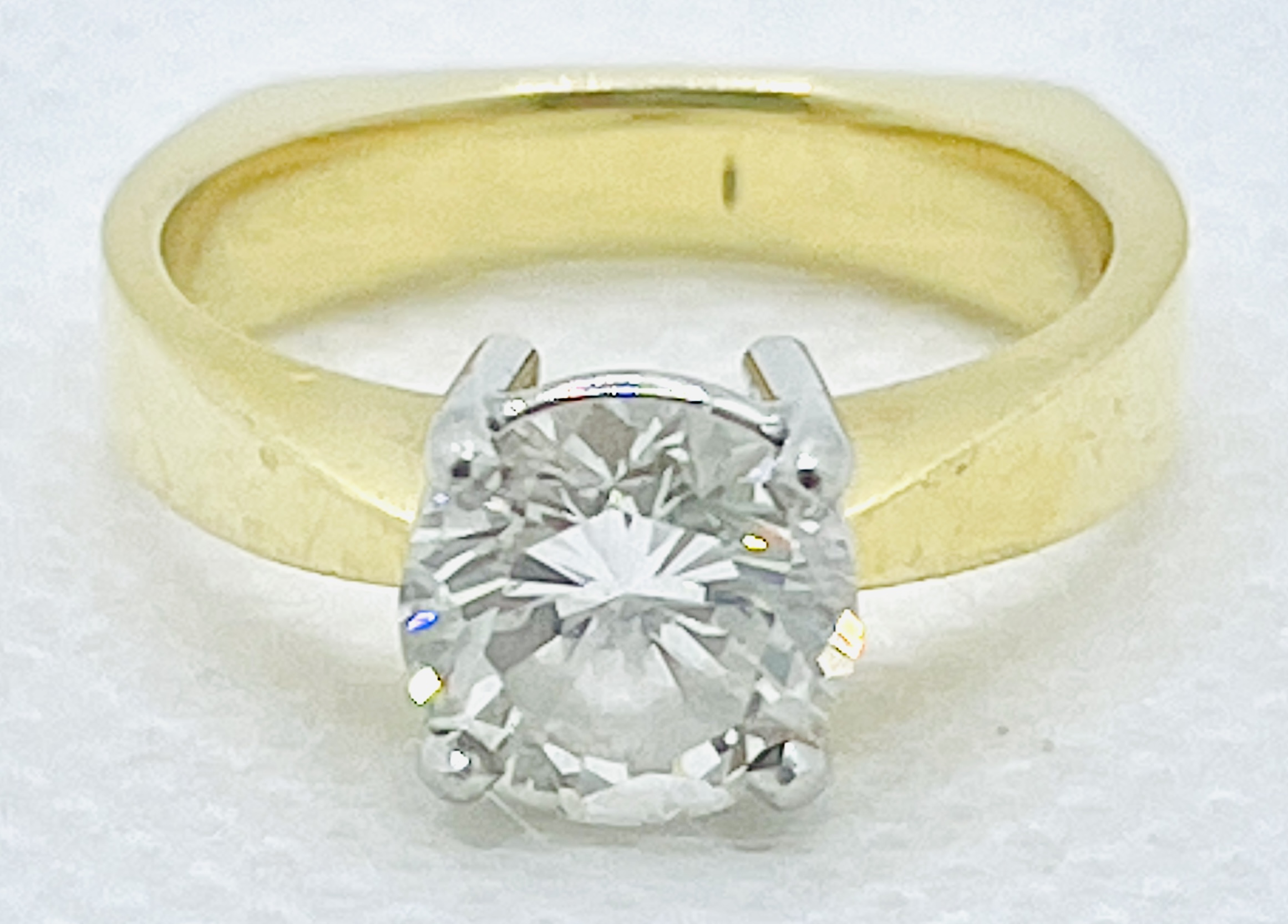 Birks Diamond Solitaire Gold Ring @pelegringems