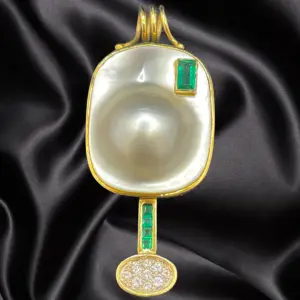 Saltwater Cultured Blister Pearl Pendant