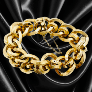18Kt Yellow Gold Fancy Twisted Link Bracelet